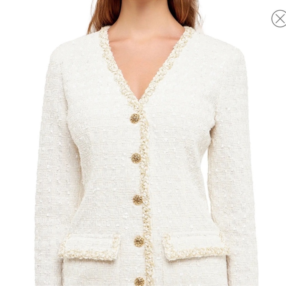 NWT Endless Rose Long Sleeve Dress in Pearl - Picture 4 of 8